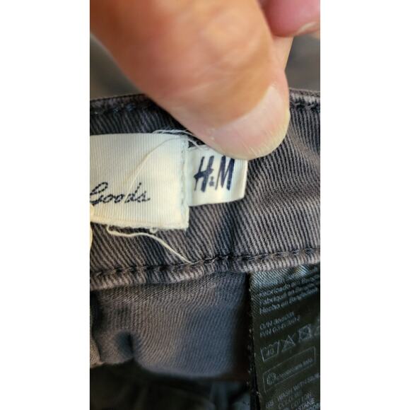 H&M Label of Graded Goods Skinny Jeans Women Size 10 Gray Denim Mid-Rise - Picture 12 of 14